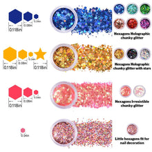 Load image into Gallery viewer, Holographic Chunky Glitter Set
