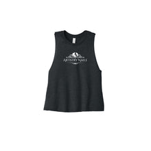 Load image into Gallery viewer, Dark Gray Artistry Nails Crop Top
